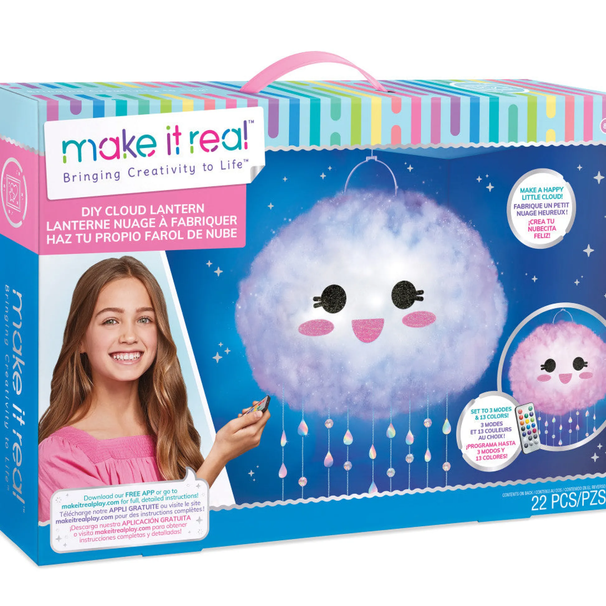 Flat River Group Make It Real Sparkle Dream DIY Cloud Lantern Kit* Crafts & Activities