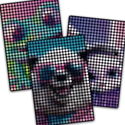 Flat River Group Make It Real Stamp to Reveal Dot Art Kit - DJ Bunny, Frog Princess, Chillin Panda* Crafts & Activities