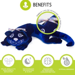Educators Resource Manimo Soothing Weighted Cat Plush, 2.2 lb - Calming Companion* Stuffed Animals|Stuffed Animals & Plush Toys