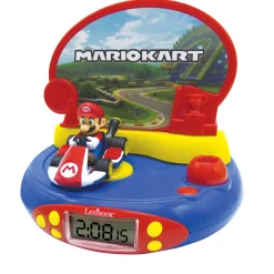 Lexibook Mario Kart 3D Character Projector Clock - Interactive Time-Telling Fun* Electronics