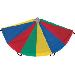 Educators Resource Martin Sports Multi-Color Parachute, 24' Diameter with 20 Handles for Outdoor Play* Activities & Games