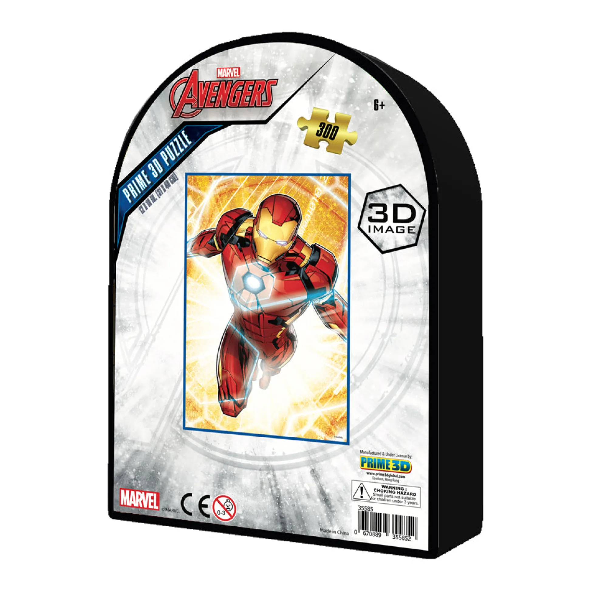AreYouGame Marvel Avengers Iron Man 3D Lenticular Puzzle - 300 pc* Marvel|Puzzles