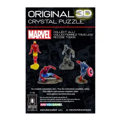 AreYouGame Marvel 3D Crystal Puzzle - Captain America 31 Pcs* Puzzles|Marvel