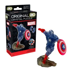 AreYouGame Marvel 3D Crystal Puzzle - Captain America 31 Pcs* Puzzles|Marvel