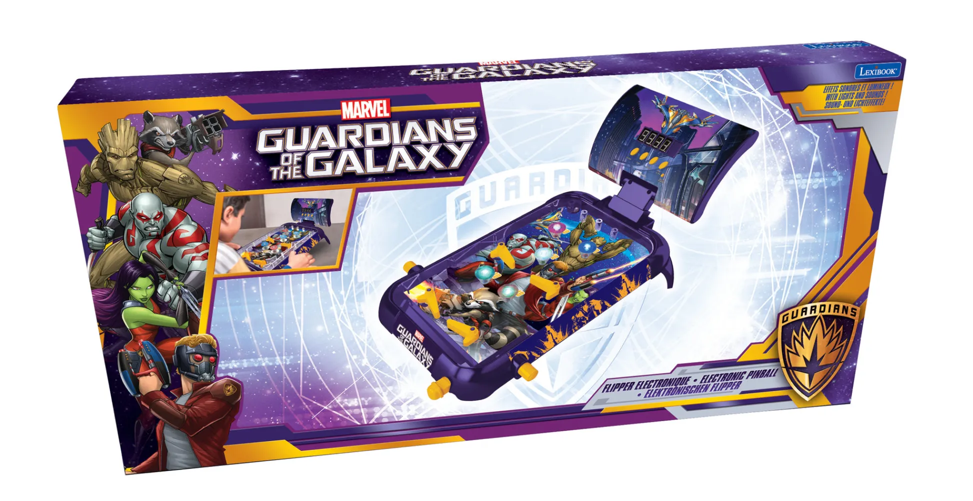 Lexibook Marvel Guardians of the Galaxy Electronic Table Pinball Game* Role-Playing Games|Board Games