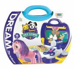 Calendar Holdings, LLC Master Toys Pony Pet Shop Play Set - 16 Pieces* Animal Figures|Dress Up