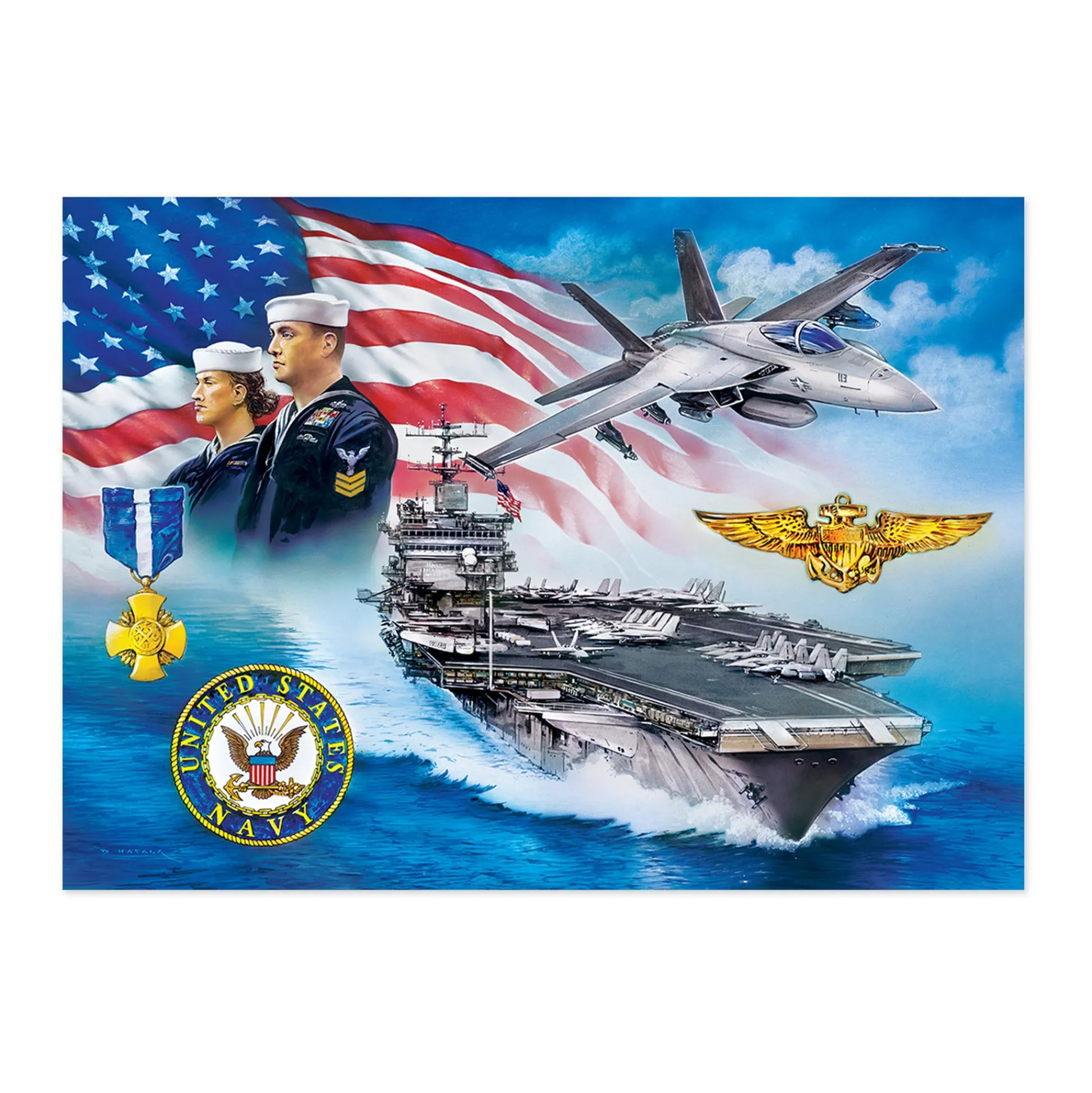 AreYouGame MasterPieces America's Navy - Anchors Aweigh Jigsaw Puzzle - 1000 pc* Puzzles
