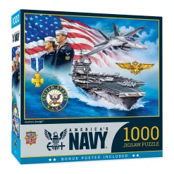 AreYouGame MasterPieces America's Navy - Anchors Aweigh Jigsaw Puzzle - 1000 pc* Puzzles