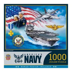 AreYouGame MasterPieces America's Navy - Anchors Aweigh Jigsaw Puzzle - 1000 pc* Puzzles