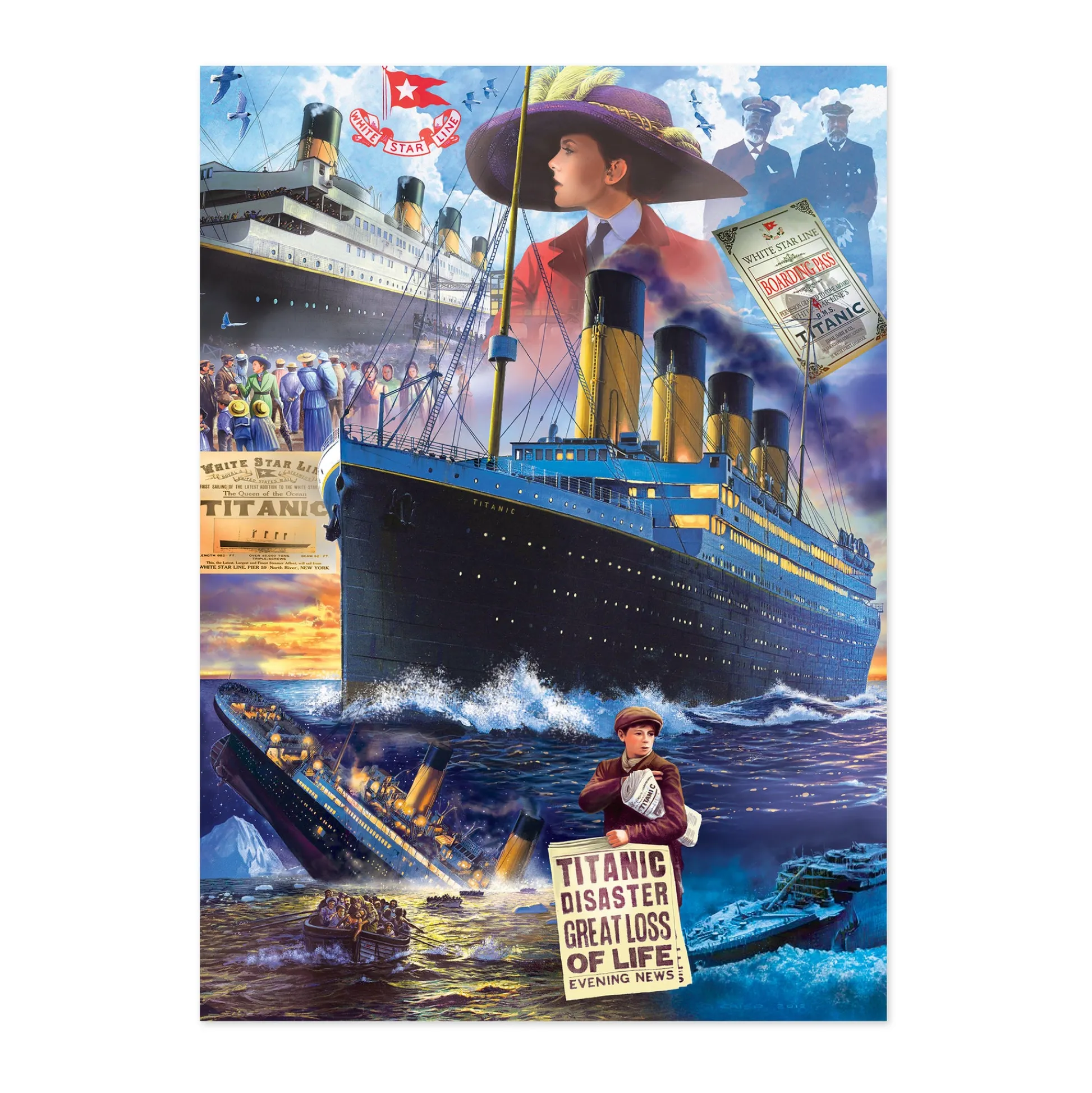 AreYouGame MasterPieces Historical Titanic Jigsaw Puzzle - 1000 pc* Puzzles