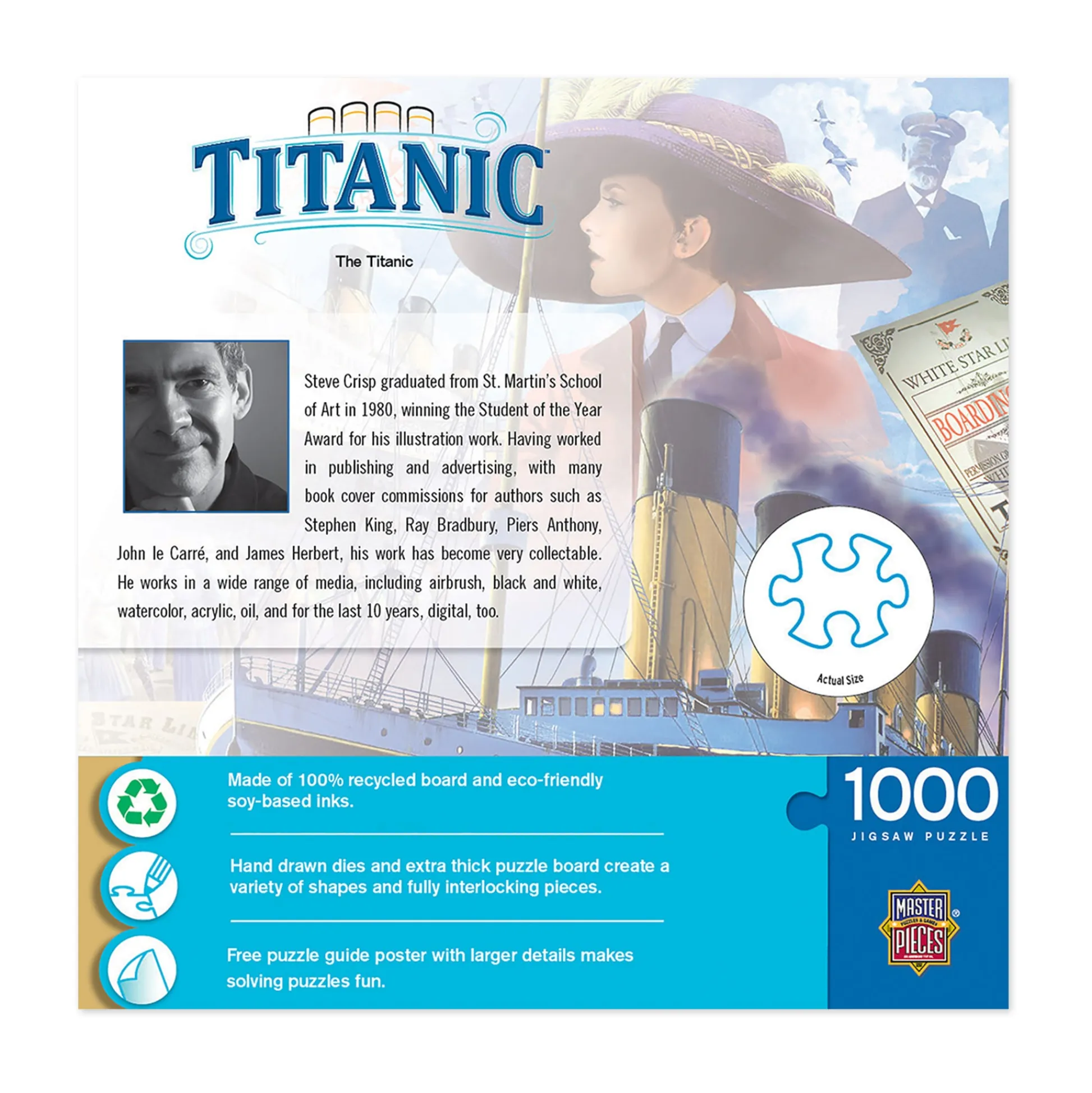 AreYouGame MasterPieces Historical Titanic Jigsaw Puzzle - 1000 pc* Puzzles