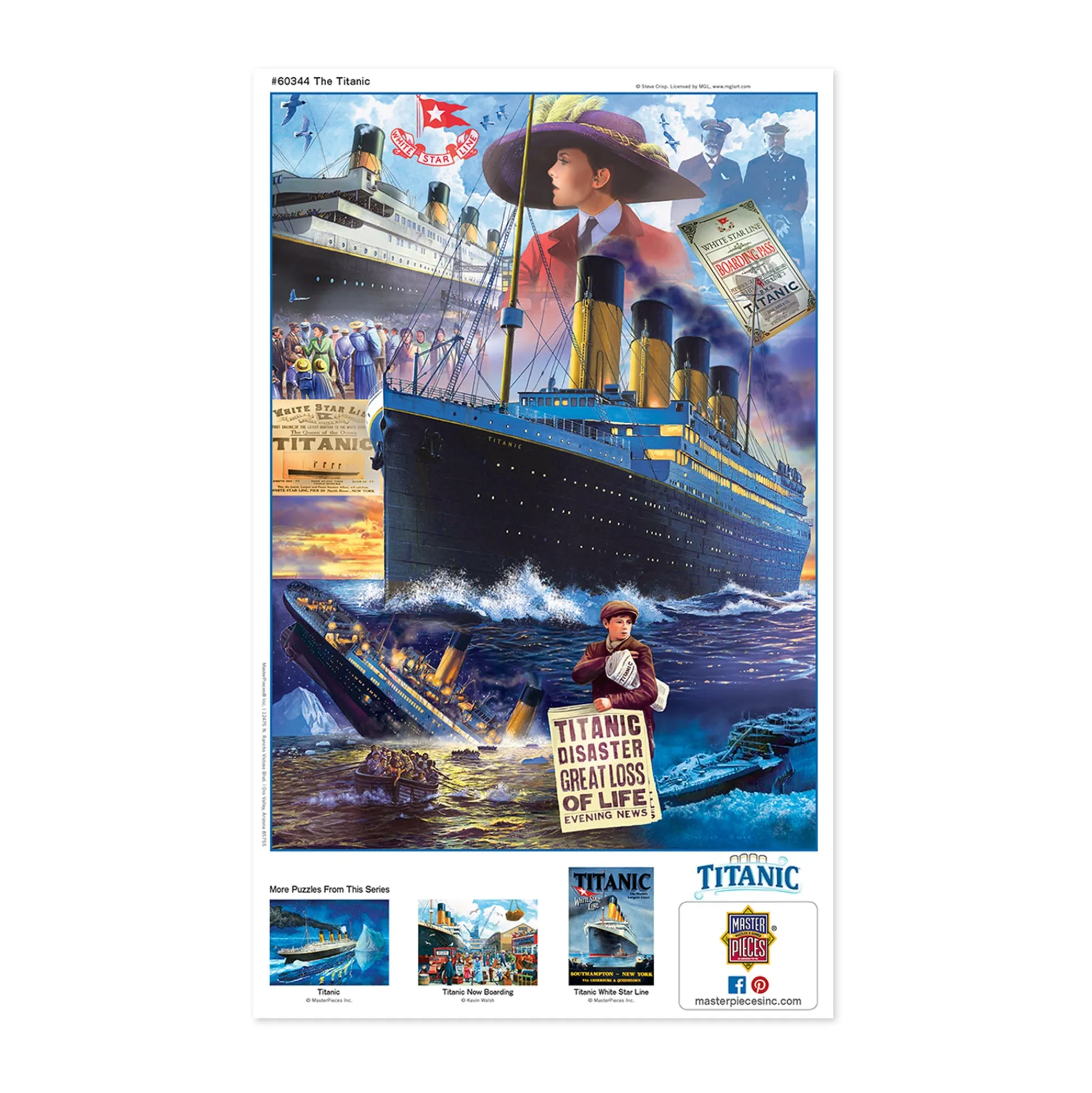 AreYouGame MasterPieces Historical Titanic Jigsaw Puzzle - 1000 pc* Puzzles