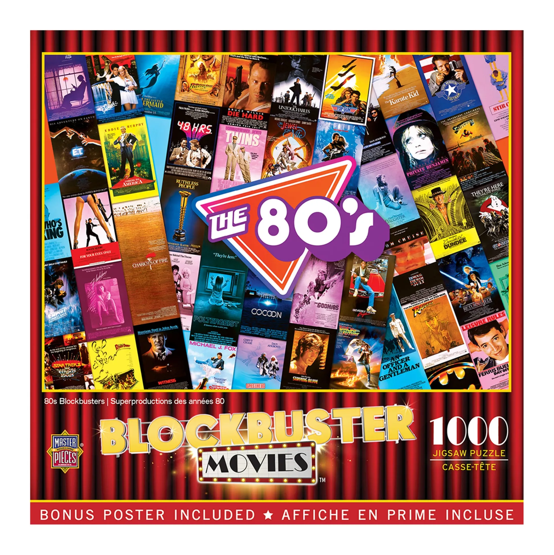 AreYouGame MasterPieces 80s Blockbusters Jigsaw Puzzle - 1000 pc* Puzzles