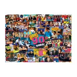 AreYouGame MasterPieces TV Time - 90s Shows Jigsaw Puzzle - 1000 pc* Puzzles