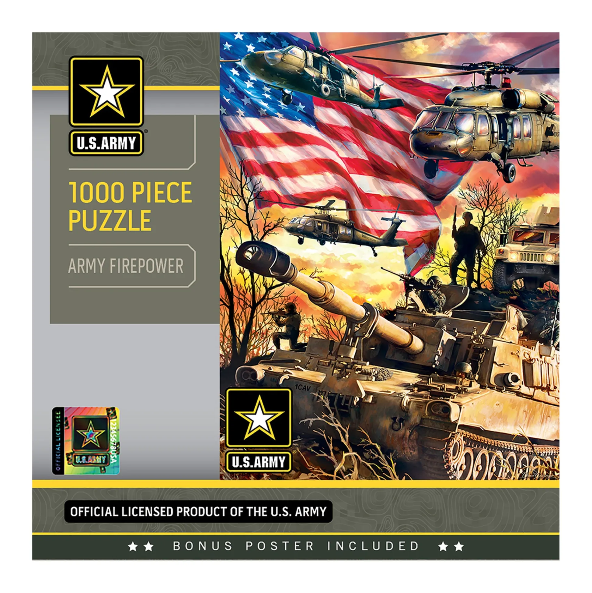 AreYouGame MasterPieces U.S. Army Firepower Jigsaw Puzzle - 1000 pc* Puzzles