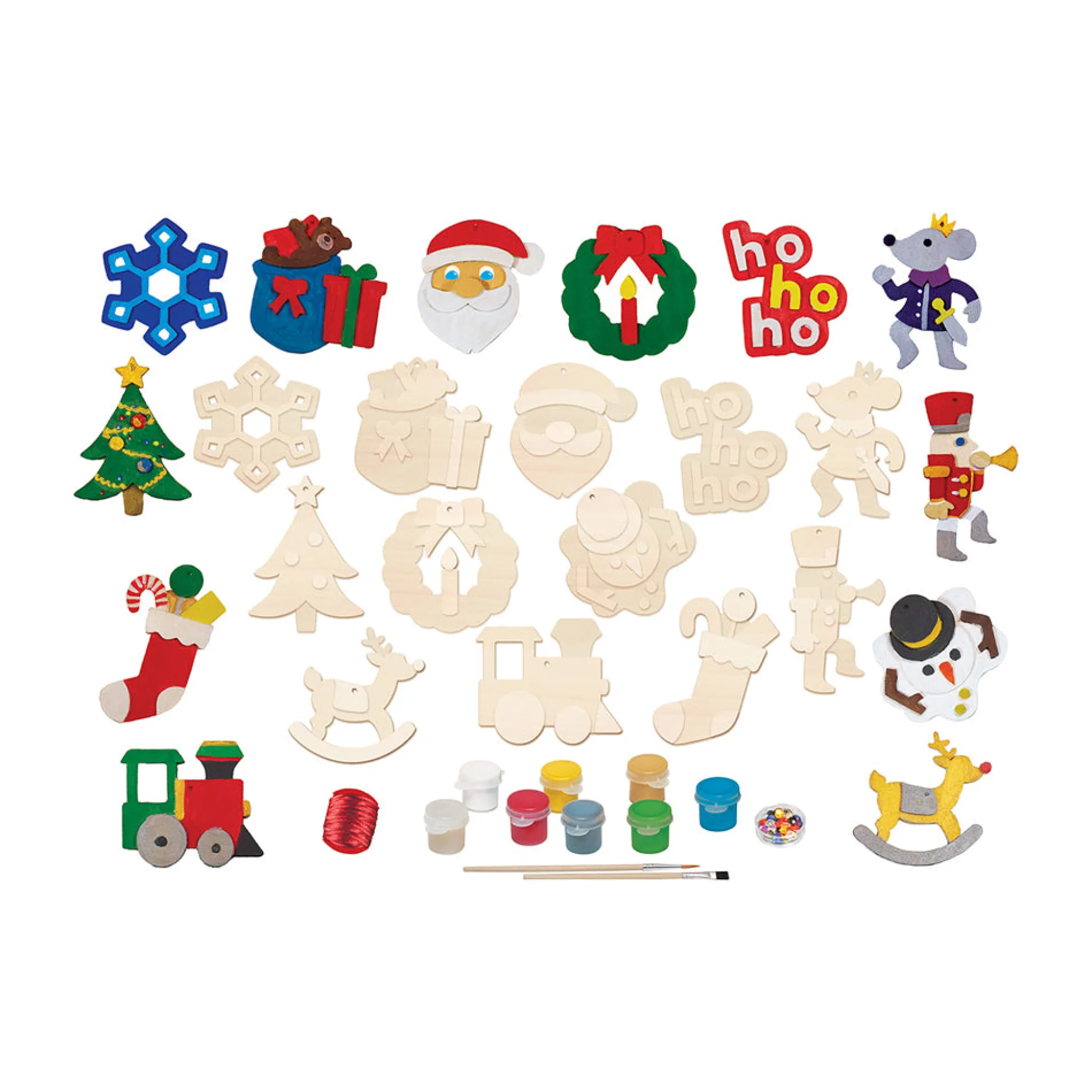 AreYouGame Masterpieces Works of Ahhh Holiday Wood Ornaments Painting Kit* Crafts & Activities