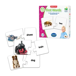 AreYouGame Match It! - First Words Educational Puzzle Game* Puzzles|Preschool Education Toys & Activities