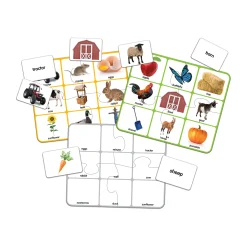 AreYouGame Match It! Farm Bingo Educational Board Game* Social & Emotional Skills|Role-Playing Games