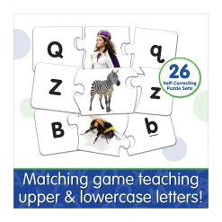 AreYouGame Match It! Learning Puzzle - Upper & Lower Case Alphabet Cards* Puzzles|Preschool Education Toys & Activities