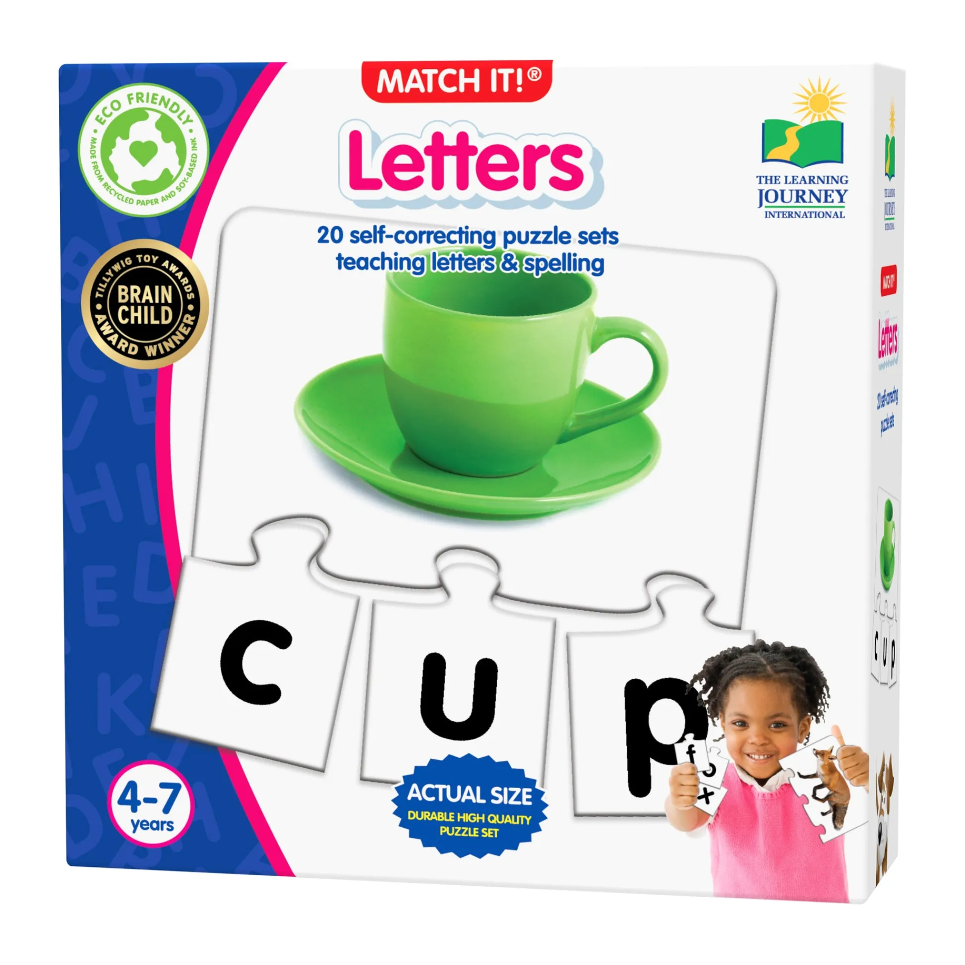AreYouGame Match It! Letters - Colorful Spelling Puzzle Game* Puzzles|Preschool Education Toys & Activities