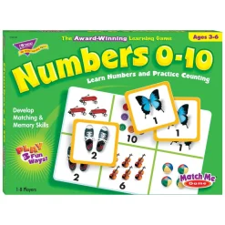 Flat River Group Match Me Numbers 0-10 Educational Game - Interactive Math Learning* Preschool Education Toys & Activities