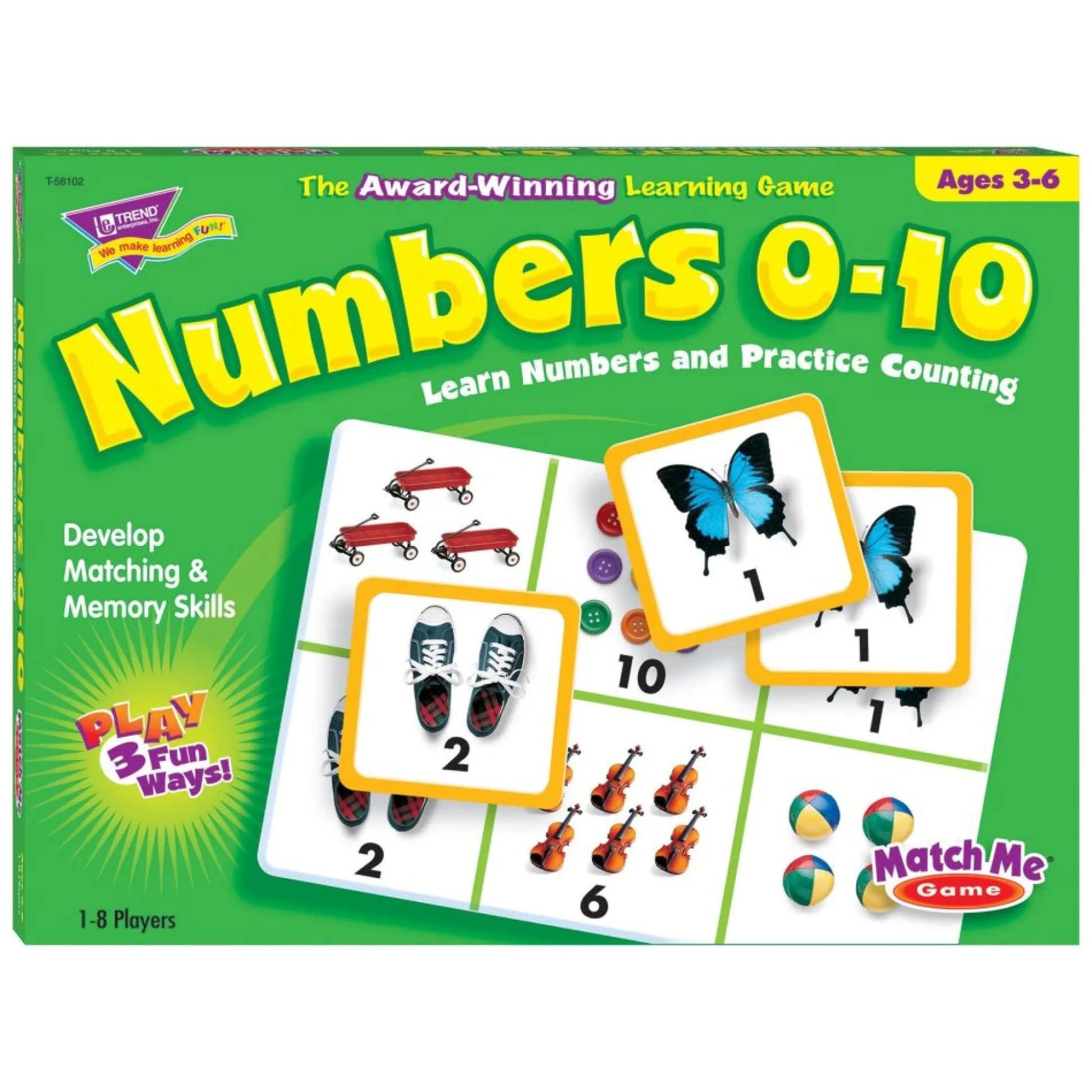 Flat River Group Match Me Numbers 0-10 Educational Game - Interactive Math Learning* Preschool Education Toys & Activities