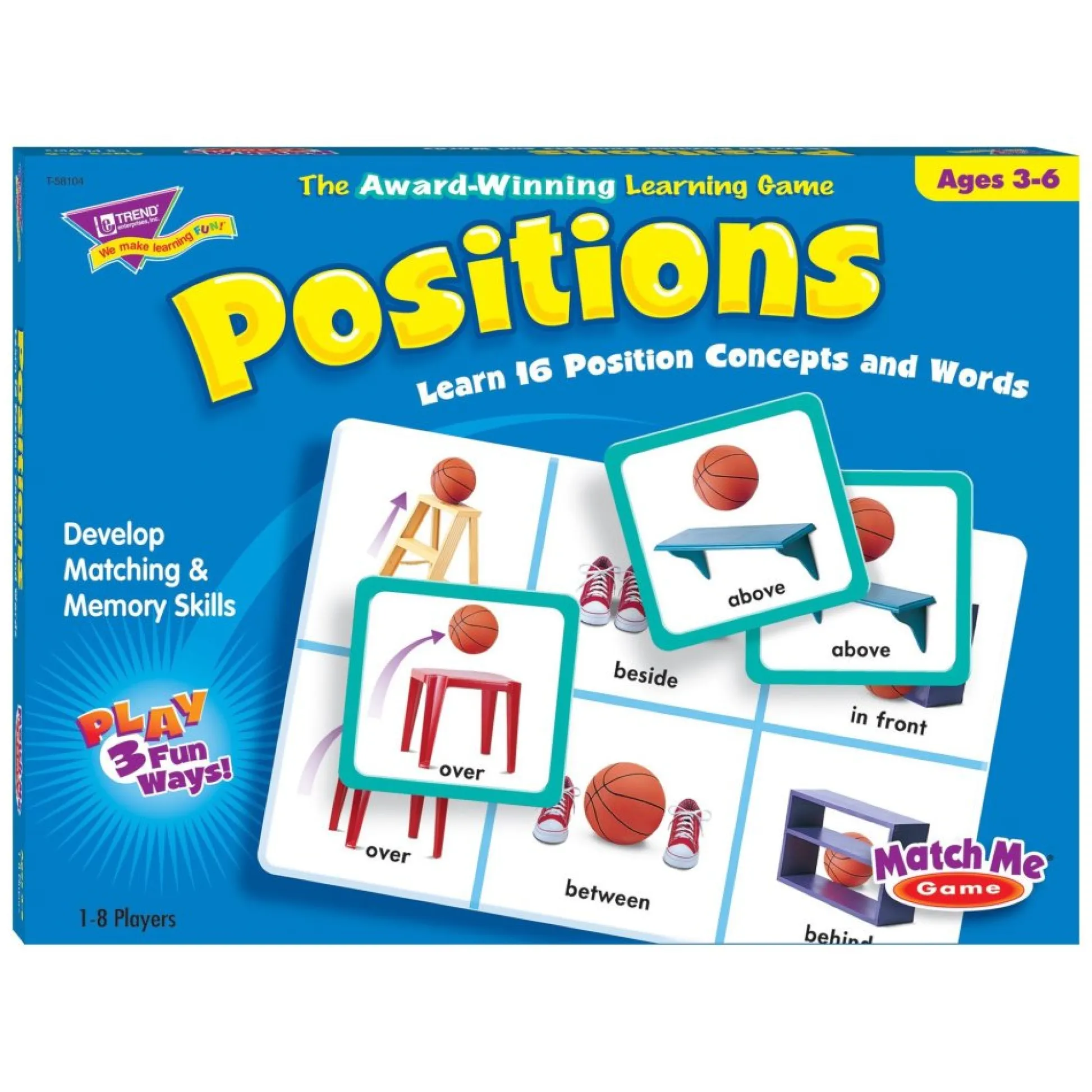 Flat River Group Match Me Positions Game - Educational Memory and Matching Game* Toddler & Preschool Games & Puzzles