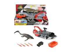 Macy's - Supplier Matchbox Jurassic World 1:64 Mosasaurus Rescue Boat Playset* Playsets & Vehicles
