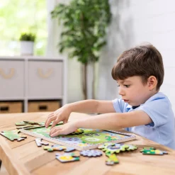 Educators Resource Melissa & Doug Animal Chase I-Spy Wooden Gear Puzzle - 24 pc* Puzzles