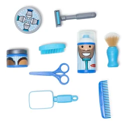 Educators Resource Melissa & Doug Barber Shop Play Set - Complete Hair and Beard Care Kit* Tools & Workshops|Dress Up