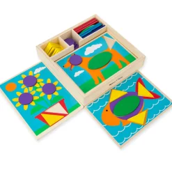 Educators Resource Melissa & Doug Beginner Pattern Blocks - Educational Shape Puzzle Set* Preschool Education Toys & Activities|Puzzles
