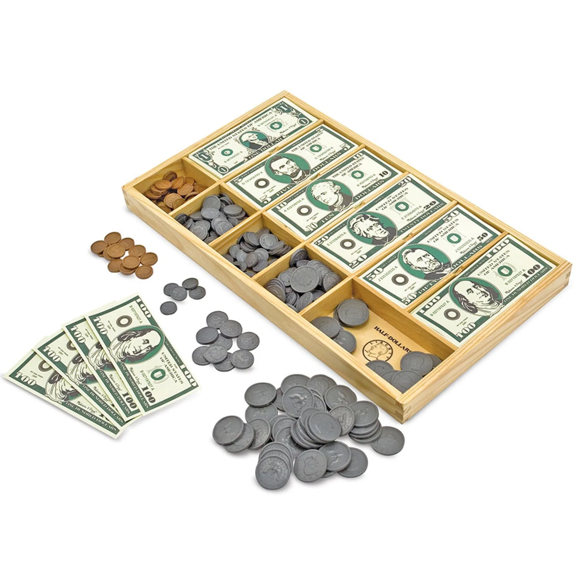 Educators Resource Melissa & Doug Classic Play Money Set - Educational Currency Toy* Preschool Education Toys & Activities