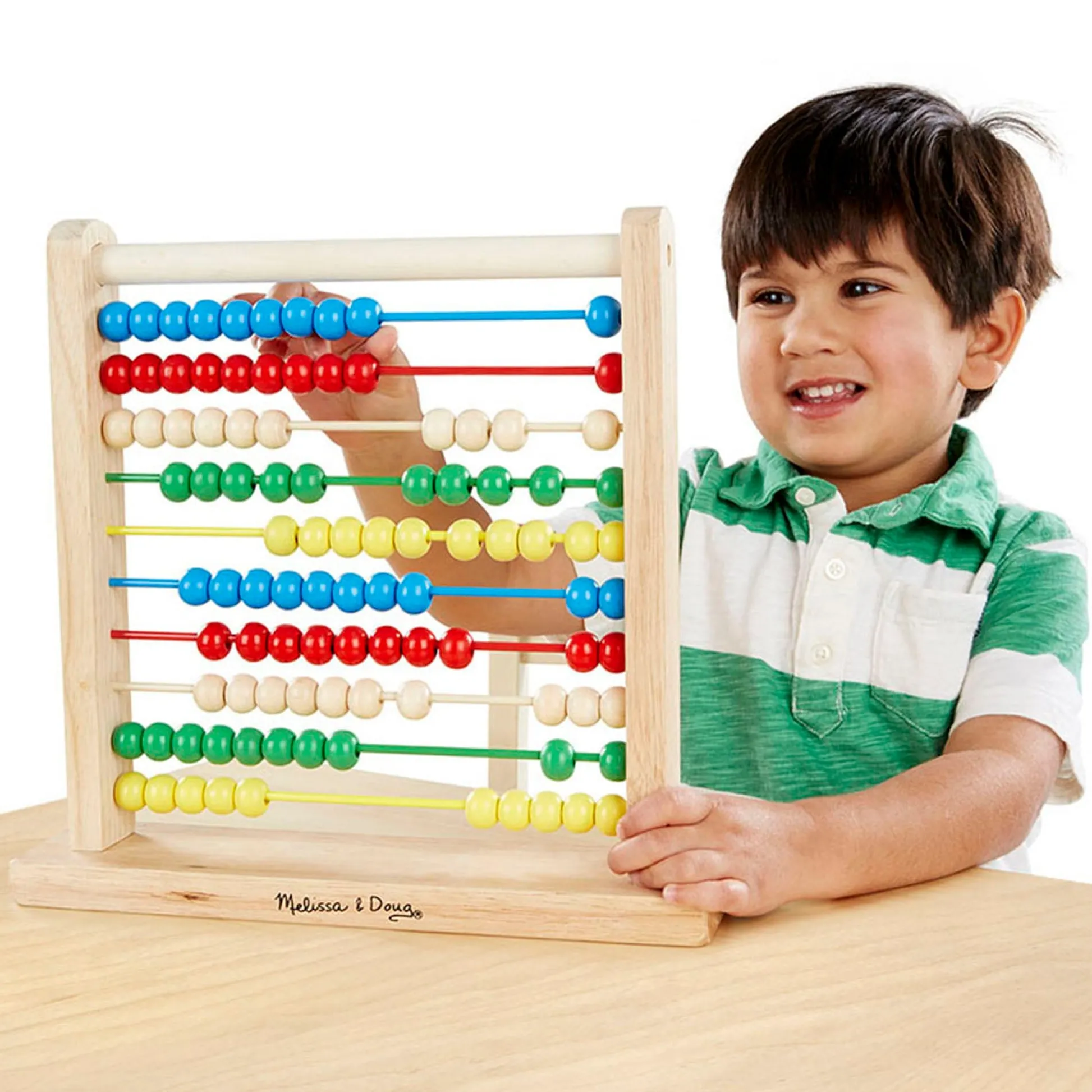 Educators Resource Melissa & Doug Classic Wooden Abacus - Counting & Color Learning Toy* Preschool Education Toys & Activities
