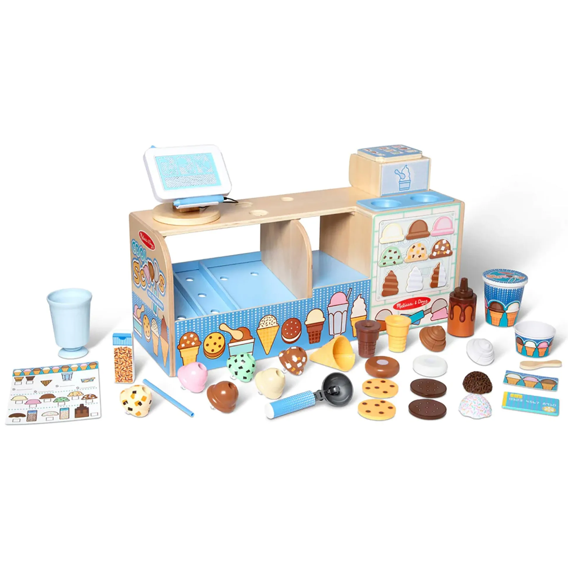 Educators Resource Melissa & Doug Cool Scoops Ice Creamery Playset* Kitchens & Play Food|Dress Up