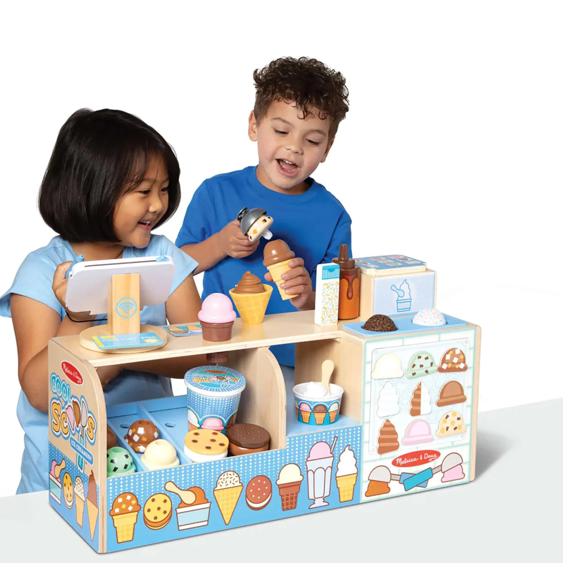 Educators Resource Melissa & Doug Cool Scoops Ice Creamery Playset* Kitchens & Play Food|Dress Up