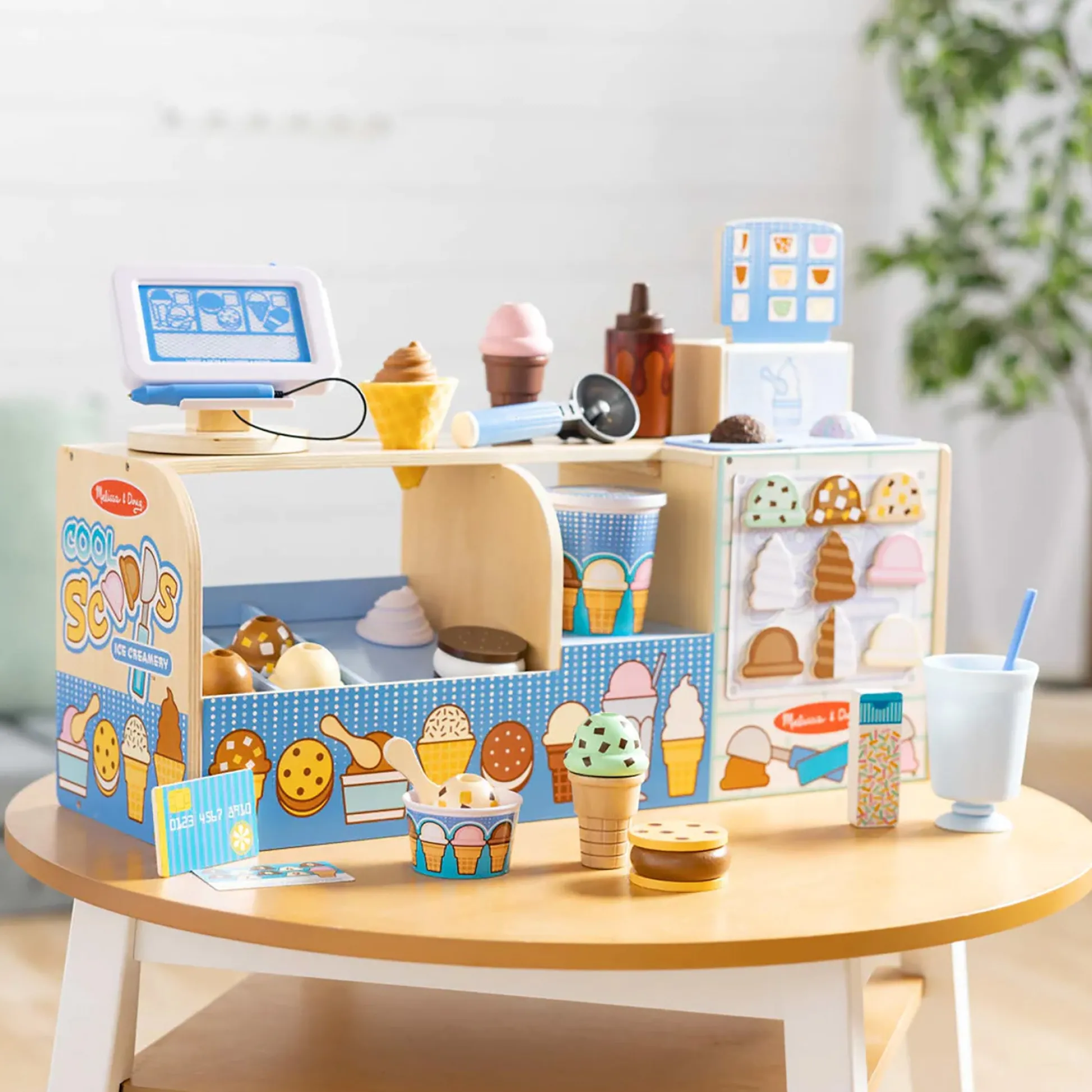 Educators Resource Melissa & Doug Cool Scoops Ice Creamery Playset* Kitchens & Play Food|Dress Up