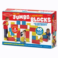 Educators Resource Melissa & Doug Deluxe Jumbo Cardboard Blocks - 40 Piece Set* Wood & Jumbo Blocks