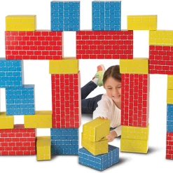 Educators Resource Melissa & Doug Deluxe Jumbo Cardboard Blocks - 40 Piece Set* Wood & Jumbo Blocks