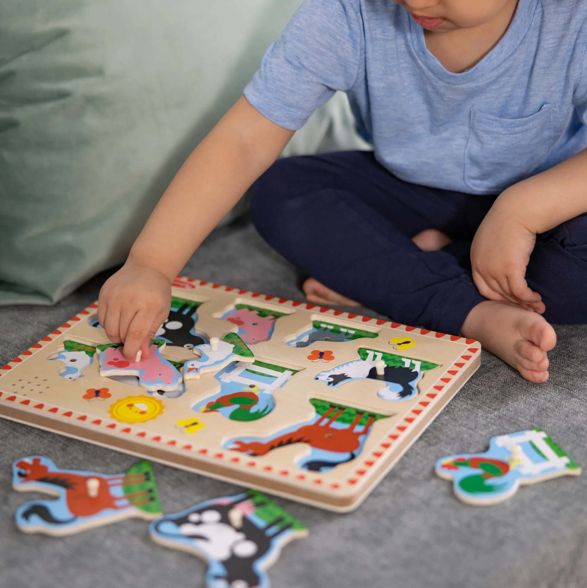 Educators Resource Melissa & Doug Farm Animals Sound Puzzle - 8-Piece Interactive Learning Toy* Puzzles