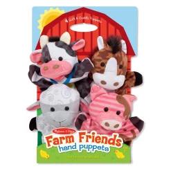 Educators Resource Melissa & Doug Farm Friends Soft Hand Puppets - Set of 4* Puppets & Puppet Theaters|Dress Up