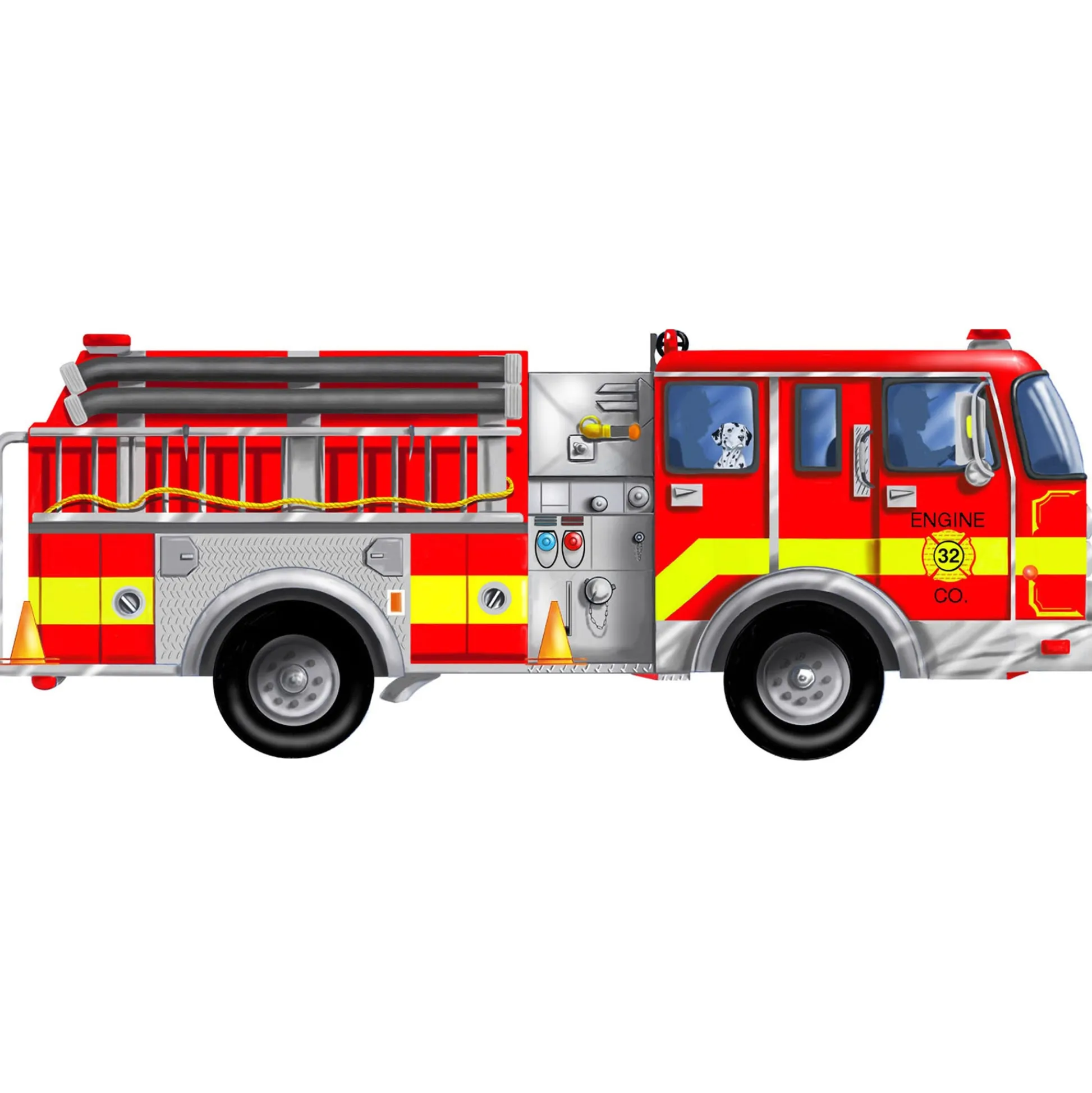 Educators Resource Melissa & Doug Fire Truck 4' Floor Puzzle - 24 Pieces* Puzzles
