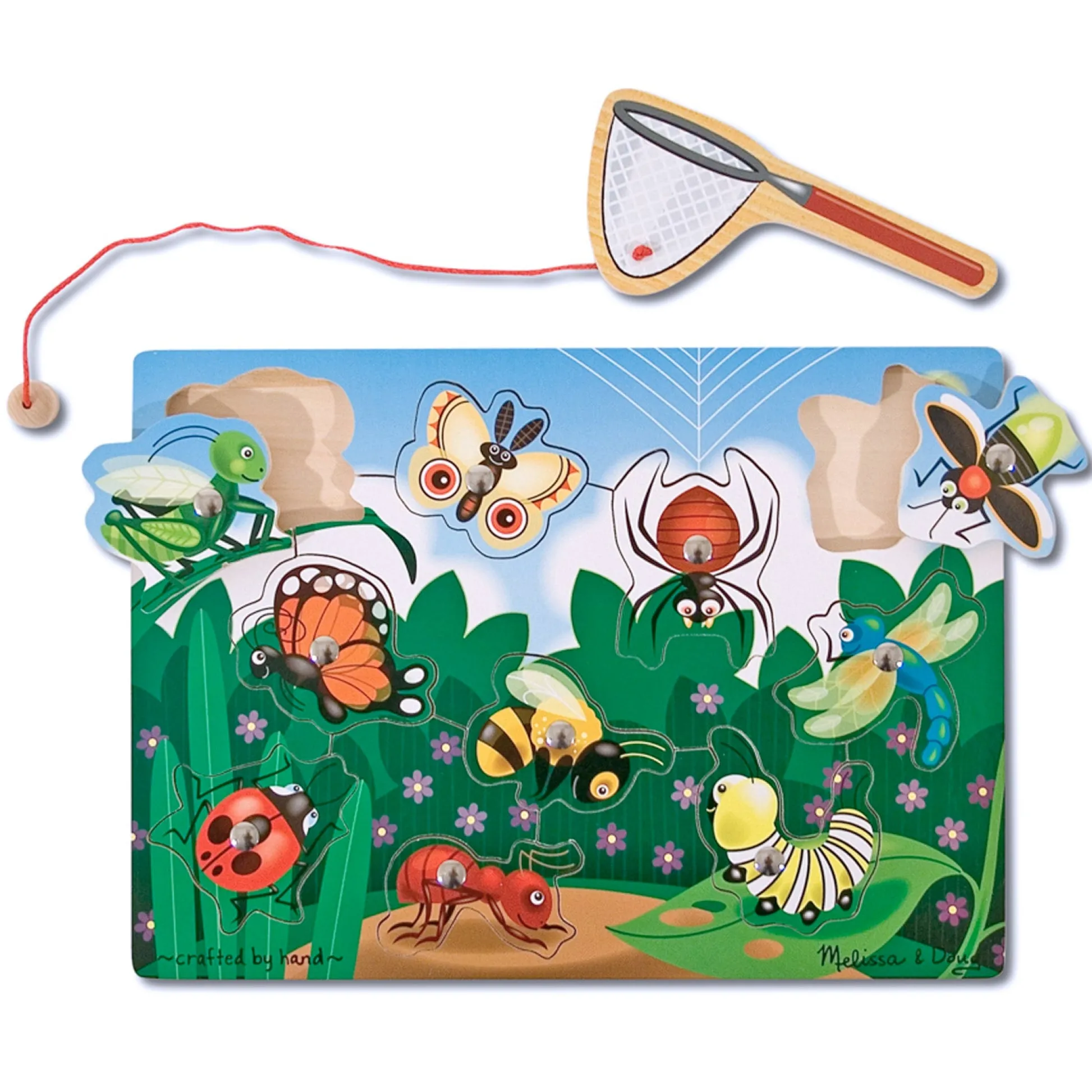 Educators Resource Melissa & Doug Garden Bug Magnetic Wooden Puzzle - 10 pc* Puzzles