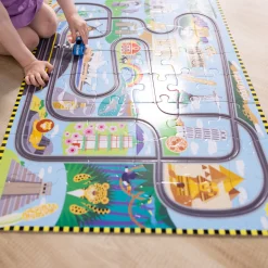 Educators Resource Melissa & Doug Global Race Track Floor Puzzle - 48 pc* Puzzles