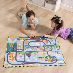 Educators Resource Melissa & Doug Global Race Track Floor Puzzle - 48 pc* Puzzles