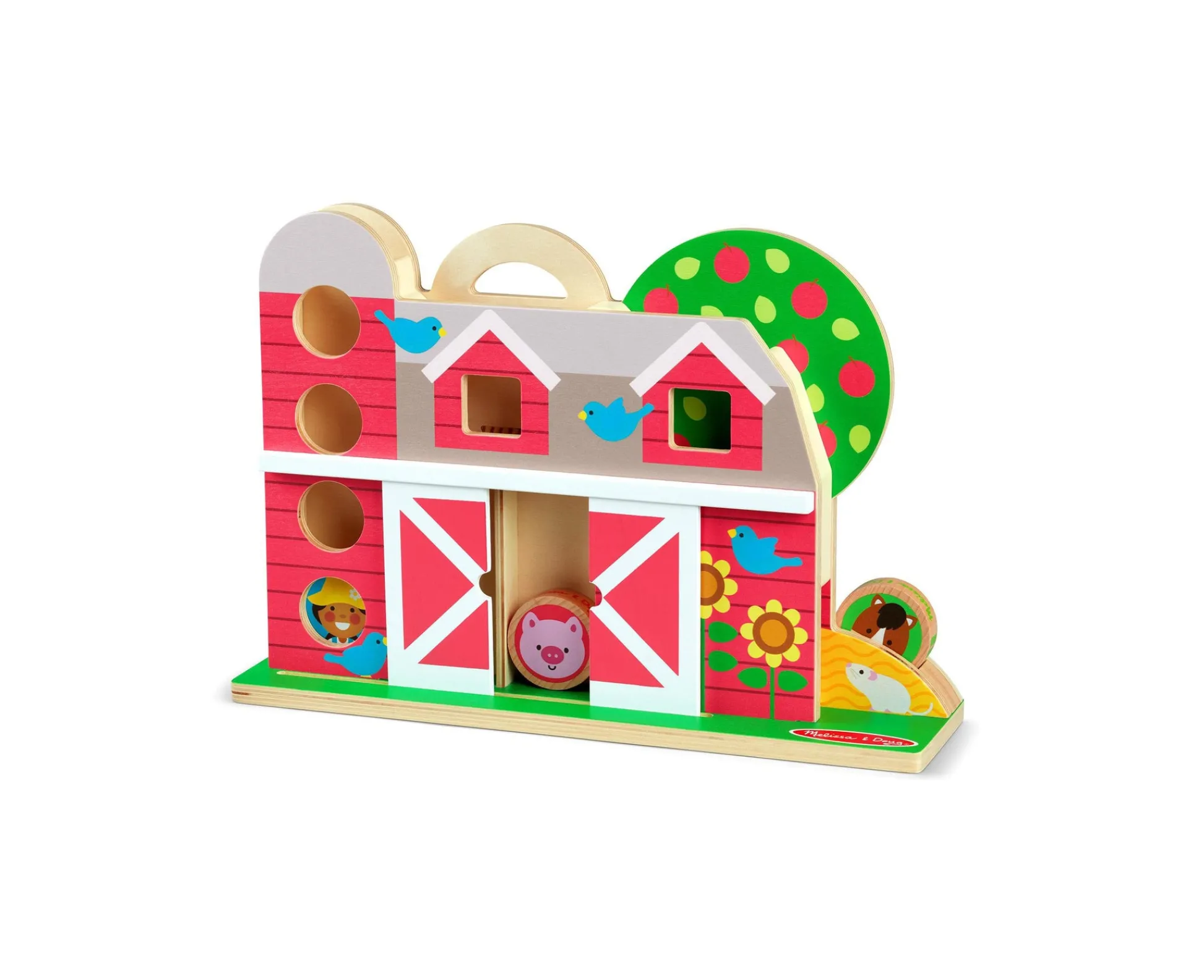 Educators Resource Melissa & Doug GO TOTs Barnyard Tumble – Interactive Farm Play Set* Preschool Vehicles|Preschool Education Toys & Activities