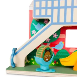 Educators Resource Melissa & Doug GO TOTs Schoolyard Tumble ‚Äì Interactive Wooden Play Set* Preschool Figures & Playsets|Preschool Education Toys & Activities