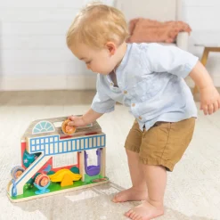 Educators Resource Melissa & Doug GO TOTs Schoolyard Tumble ‚Äì Interactive Wooden Play Set* Preschool Figures & Playsets|Preschool Education Toys & Activities