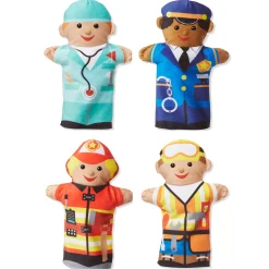 Educators Resource Melissa & Doug Jolly Helpers Plush Puppet Set - 4 Piece* Puppets & Puppet Theaters|Dress Up