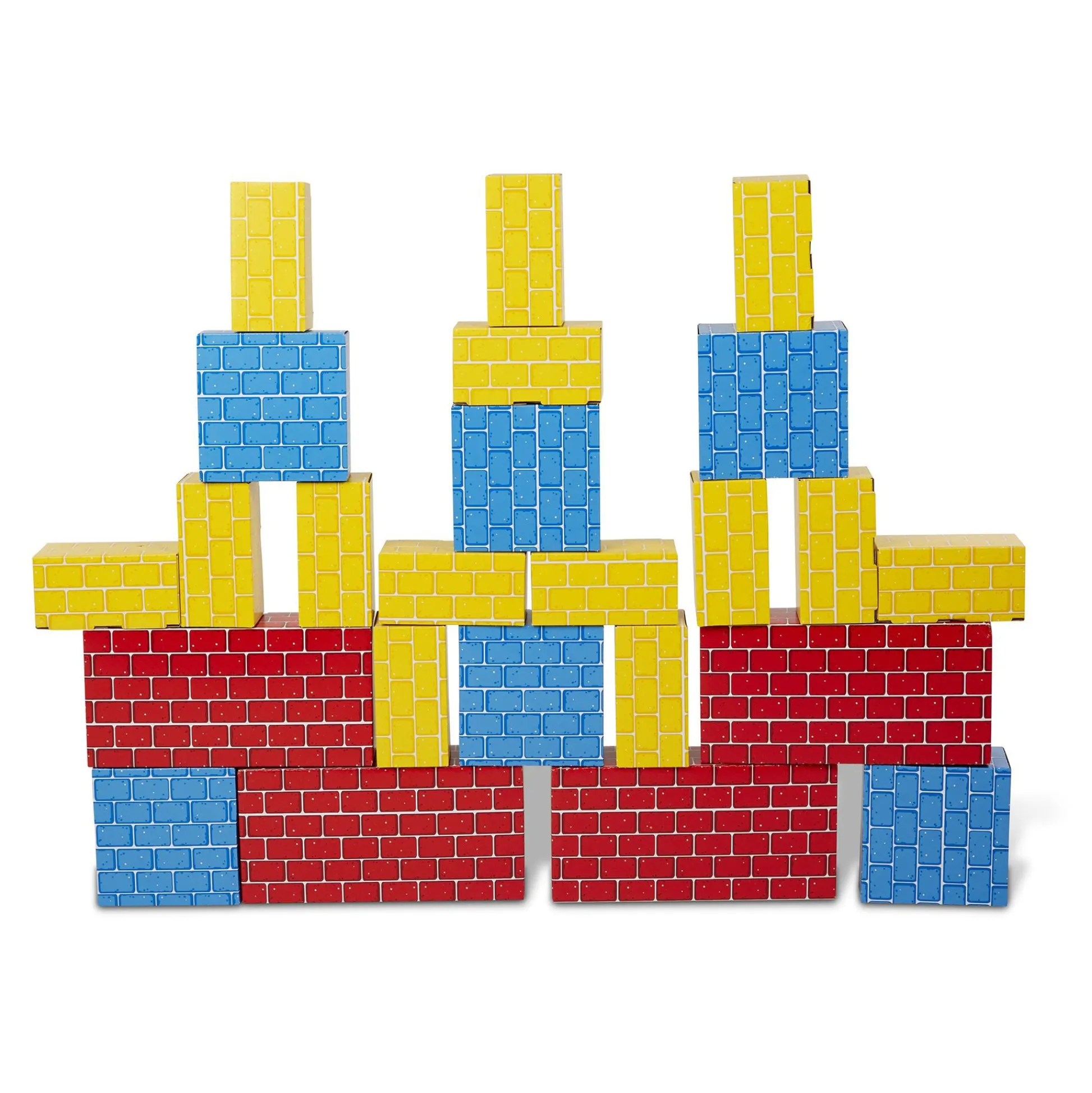 Educators Resource Melissa & Doug Jumbo Cardboard Building Blocks, 24-Piece Colorful Set* Wood & Jumbo Blocks
