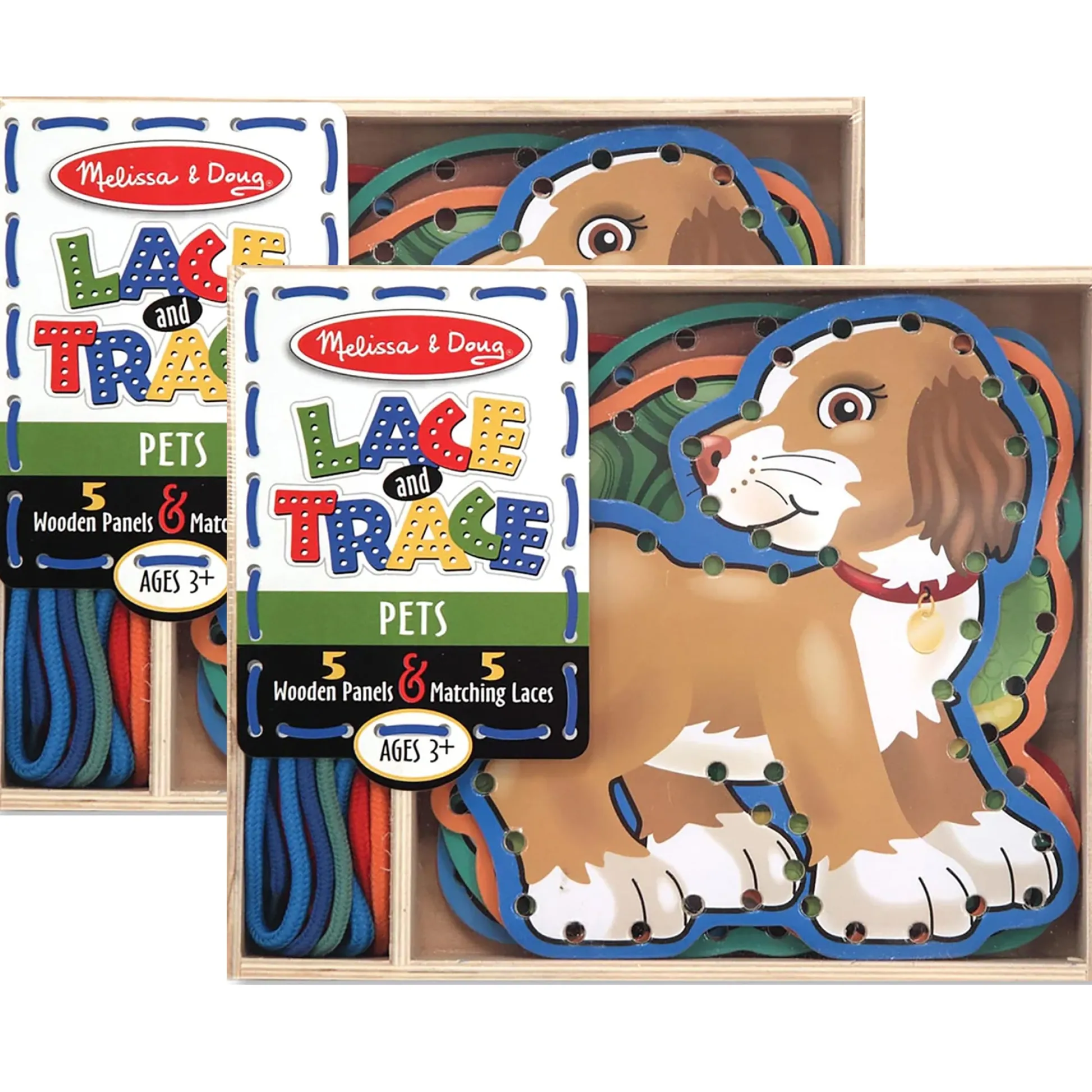 Educators Resource Melissa & Doug Lace & Trace Pets - Vibrant Animal-Themed Lacing Set* Preschool Education Toys & Activities